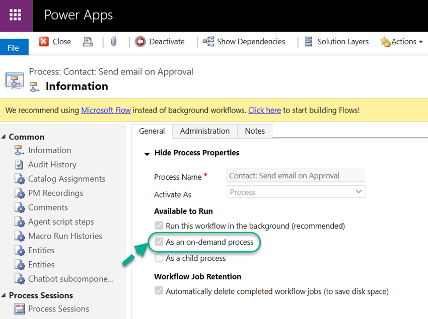 Dynamics CE Workflow Not Triggering On A Field Change